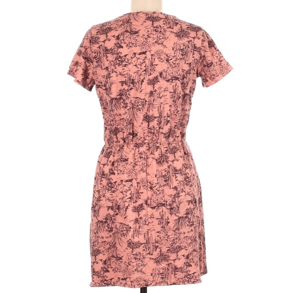 ๐ธ3/$25 Old Navy Slub-Knit Coral Cactus Print Relaxed Fit T-Shirt Dress, Size S - Picture 5 of 16